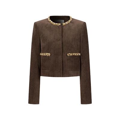 ThreeQuarters手缝钻链外套