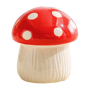 蘑菇牙签盒家用2025新款高档牙签筒创意棉签罐客厅可爱牙线收纳盒