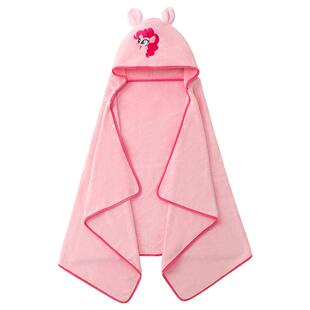 小马宝莉儿童浴巾可穿斗篷式带帽吸水洗澡中大童游泳专用浴袍浴巾