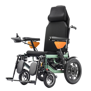 九圆便携式电动轮椅长续航锂电池智能全自动老年残疾人专用代步车