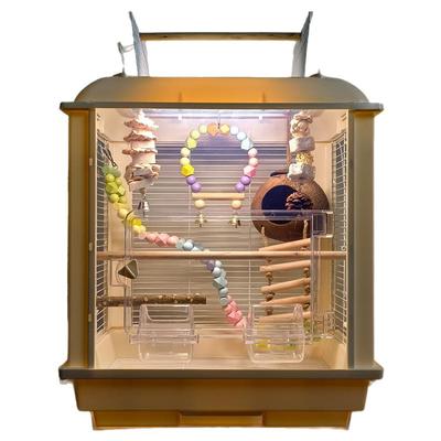 透明亚克力鹦鹉鸟笼牡丹玄凤虎皮