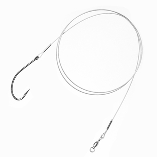 蓝瑟鸟进口钓鱼钢丝单钩子线防咬耐磨鱼线石斑鱼海狼海钓巨物鱼钩