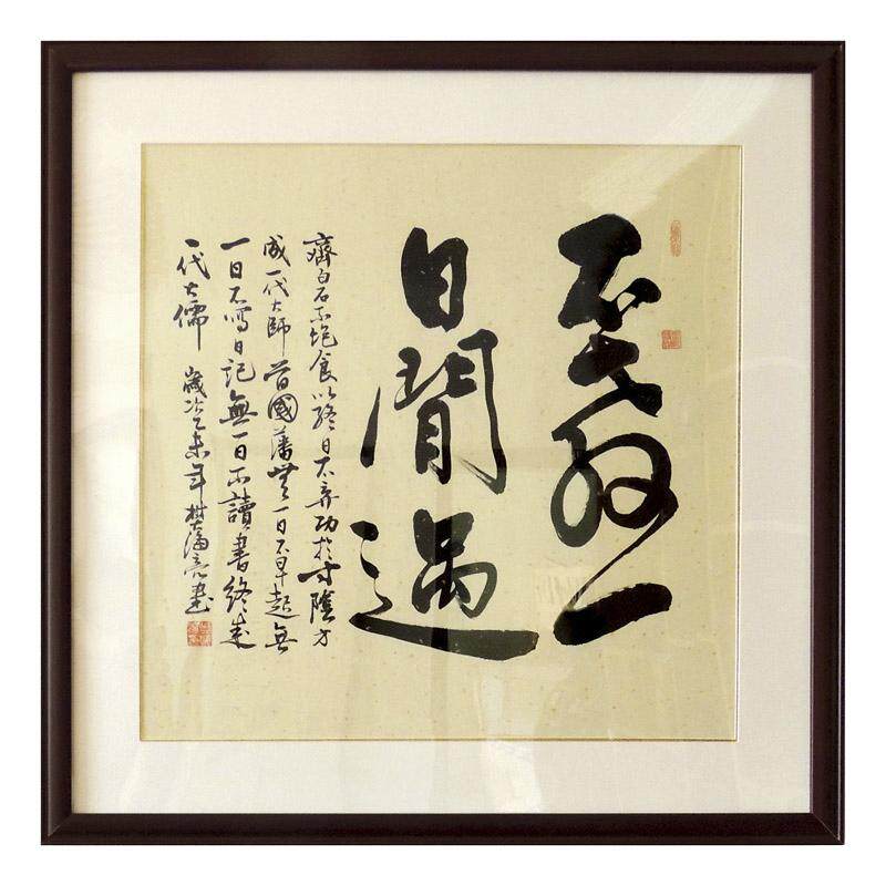 不教一日闲过书法作品座右铭书房