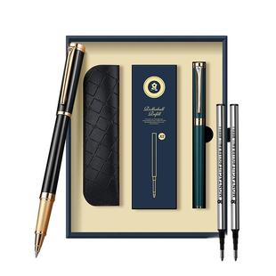 梦特娇签字笔商务高档女士礼盒装中性笔商务金属重手感定制笔礼盒送礼男士高端笔袋刻字宝珠笔