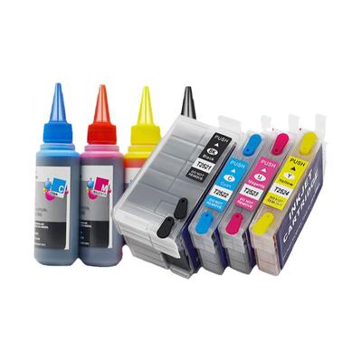 MAG适用 爱普生WF7620 3620彩色打印一体机连供墨盒Epson WF-7610 WF-7110油墨水盒T252填充墨盒25XL填充连供