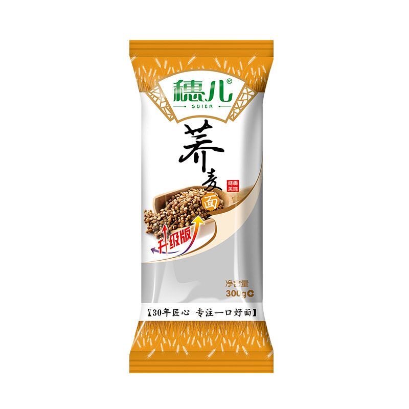 穗儿金面良低脂荞麦面条无糖精减盐粗粮龙须芥面乔麦挂面