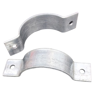 镀锌加宽厚强力电缆抱箍管道夹定制C型双半圆50扁铁强力管卡加工