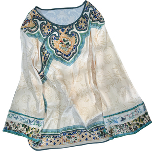 丝绒睡衣女士新中式国风居家服套装汉服古代宫廷风秋冬加厚家居服