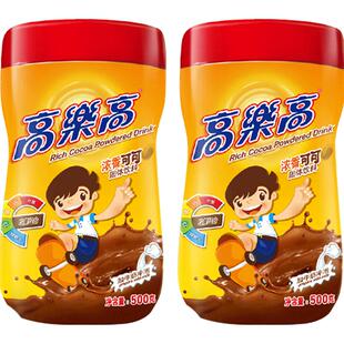 高乐高可可粉固体饮料coco热巧克力粉美味早餐冲饮烘焙奶茶500g*2