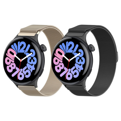 适用于vivowatch5手表表带新款编织米兰尼斯磁吸扣腕带Watch3/2/1智能运动vivo高级感运动iQOO WATCH通用配件