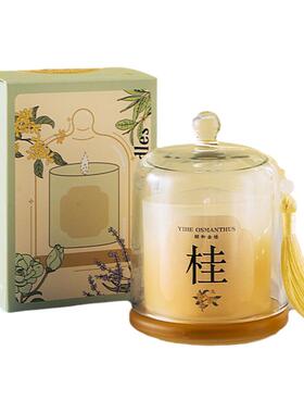 桂花香薰蜡烛礼盒送闺蜜高级感