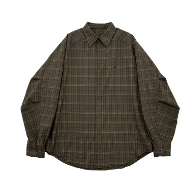 Aurocean长袖格子衬衫