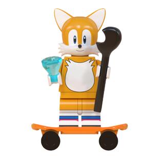 中国积木索尼克系列查蜜塔尔斯超级希弗尔卡音速小子拼插积木玩具