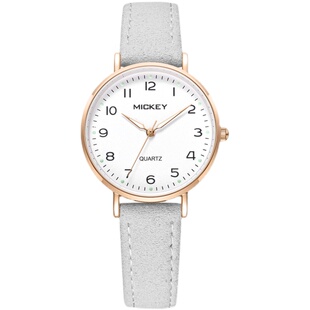 迪士尼手表女夜光防水初中生简约钢带高中生新款中学生电子表考试