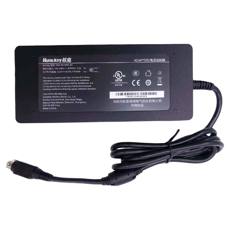 航嘉电源适配器充电器官方3C认证19V4.74A 6.3A 7.9A 9.47A原装电脑笔记本台式机显示器屏幕监控监视器