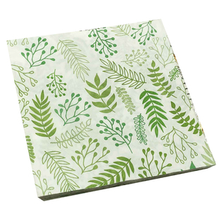 彩色餐巾纸印花方纸巾西餐厅森系面巾纸酒店定制婚庆摆台