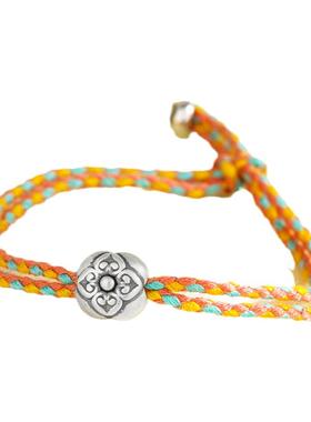 纯银心想事成学生手绳礼物送闺蜜