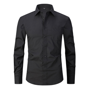 Spring Men Shirt Business Dress Office Formal Shirt 大码衬衫