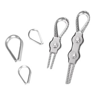 304钢丝绳三角鸡心夸口环环M2M3M4M5M6M8M10mm套环不锈钢保护套