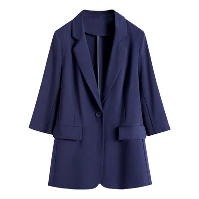 薄款修身职业工装小西装外套女