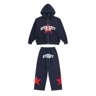 儿童街舞演出服男童嘻哈长袖套装女童炸街酷帅表演服装元旦童装潮