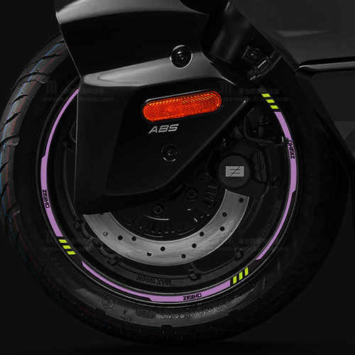 适用于极核电动车贴纸AE4 SE轮毂贴AE8车轮反光防水轮贴AE4