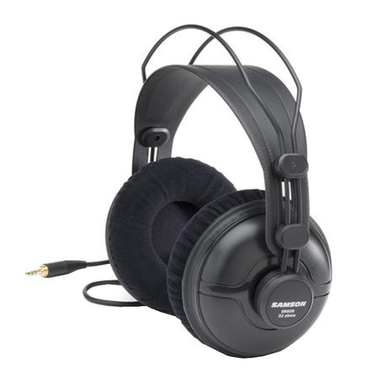 SAMSON SR950全封闭监听耳机 录音棚录音 宿舍不漏音耳机