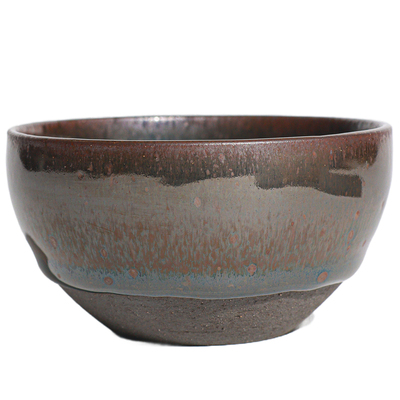 Lot.S937柴烧孤品 | 油滴带毫无足钵型建盏主人杯 茶杯精品侘寂杯