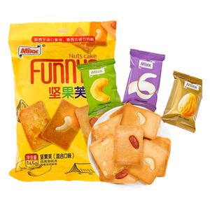 Mixx坚果芙脆饼干办公室零食休闲小吃单独小包装巴旦木腰果椰片脆