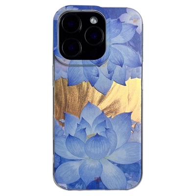 曲池荷 言西原创国风新中式软镭射硅胶适用于苹果手机壳华为小米小众高级感iphone16promax新款15pro1413套12