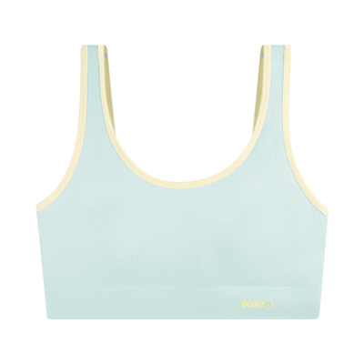 好波初中生少女抹胸发育期女大童背心式内衣杯里桑蚕丝文胸HW2423