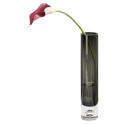 现代简约圆筒直筒透明玻璃花瓶