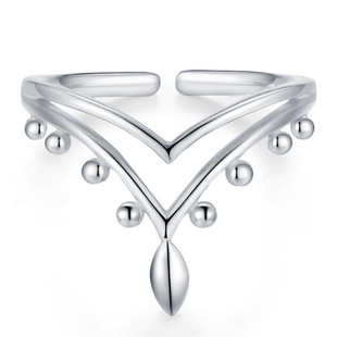 925纯银复古波西米亚关节戒指女时尚银饰个性设计简约优雅百搭款