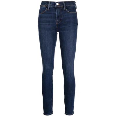 Frame360度高弹力铅笔小脚牛仔裤