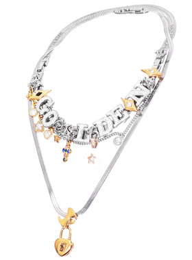 可换吊坠可定制字母有意思礼物