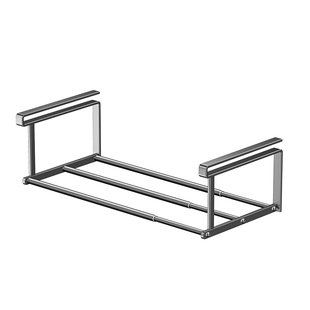 悬挂洗脸盆收纳架盆子浴室柜下盆子置物架挂钩免打孔伸缩挂盆神器