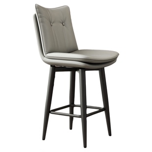 美式铁艺吧台椅家用高脚凳旋转吧台凳复古酒吧椅餐厅椅高端高脚椅