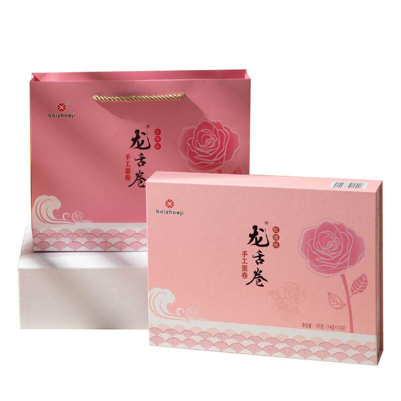 柏兆记玫瑰蛋卷礼盒小众高级感