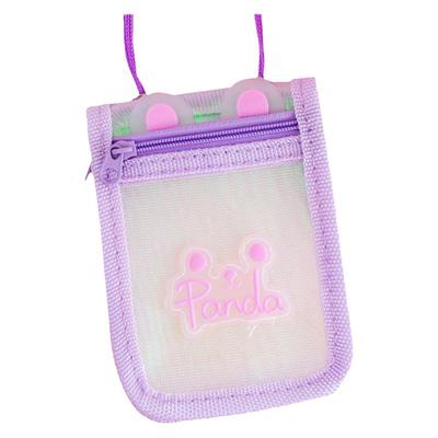 买一送一透明网纱炫彩风挂脖卡套