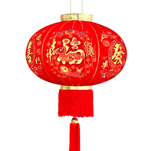 灯笼2026新款马年丁财两旺新年春节大门口阳台一对过年红灯笼挂灯