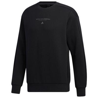 Adidas/阿迪达斯正品男子罗纹圆领休闲运动卫衣套头衫 GM4413