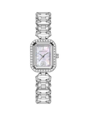 【礼物】BCBG新品水晶之恋轻奢透明小方表手表女生日礼盒F80