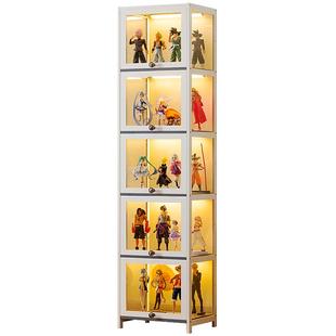 手办展示柜亚克力展示架非玻璃化妆品产品小型陈列柜子家用烟货架