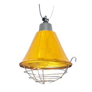 加热保温灯座浴霸反光铝灯罩聚光灯头 E27螺口猪养殖鸡饲养场灯口