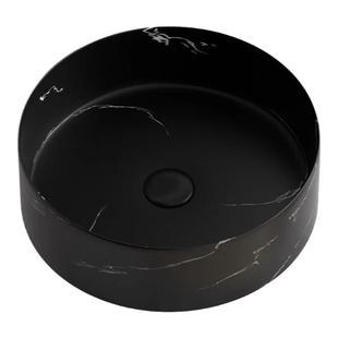 圆形纹理台上洗手盆酒店民宿陶瓷一体台面洗漱盆阳台卫生间洗脸盆