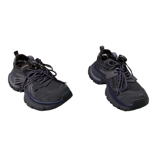 欧洲站女鞋2025冬季新款欧货网面系带绒里保暖松糕底时尚休闲鞋女