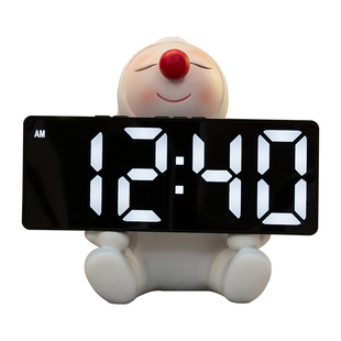 可爱兔子时钟摆件儿童卧室床头柜装饰品电子钟闹钟台式钟表摆放式