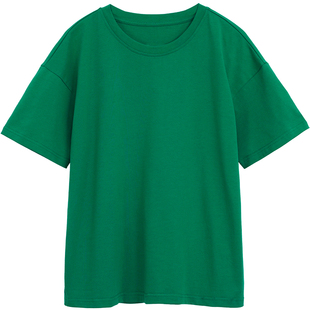 CV大码女装4色百搭t恤！街头休闲宽松纯色基础款短袖上衣女夏新款