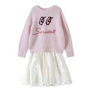 SNIDEL秋冬款圆领慵懒毛衣针织衫蓬蓬半裙两件套SWNO245310