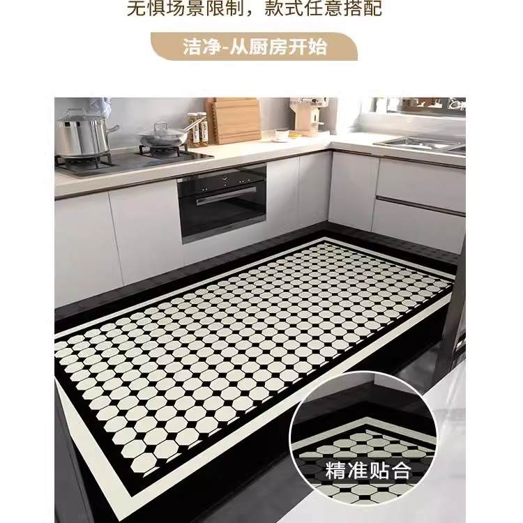 22厨房地垫防滑防油耐脏脚垫免洗地毯铺垫地面垫吸水防水地专用贴